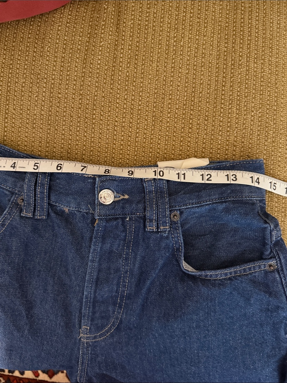 Free People Dark Blue Denim Bermuda Shorts - Picture 4 of 6